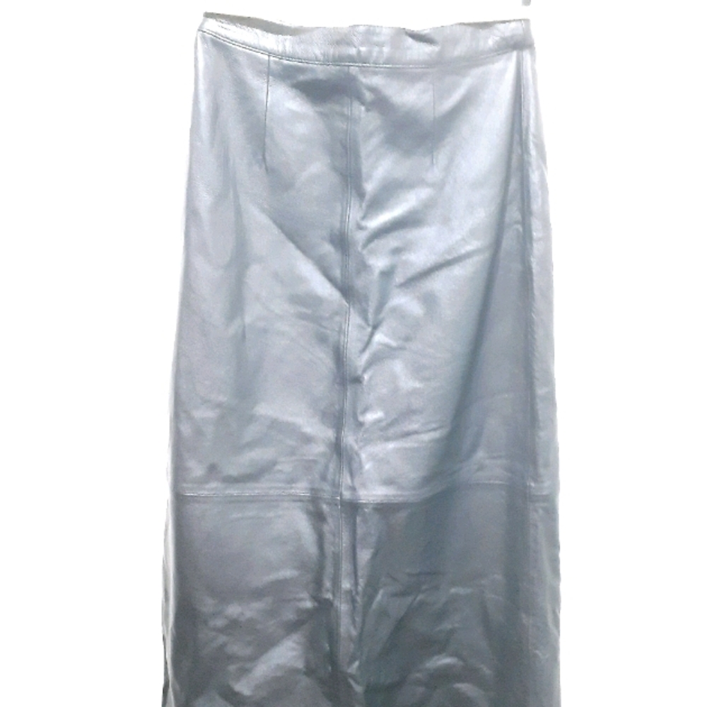 Black Lamb leather Skirt